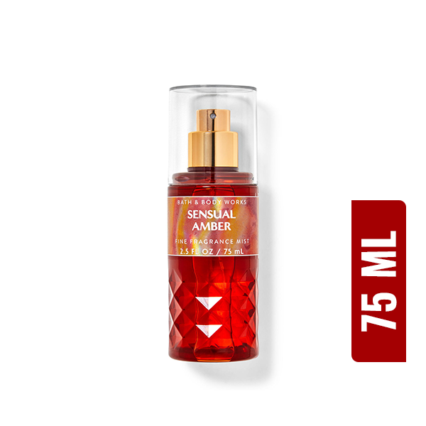 Bath & Body Works Sensual Amber Travel Size Fine Fragrance Mist- 75ml